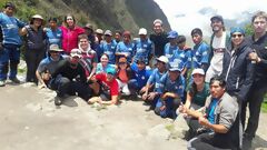 Notre groupe terminant le trek